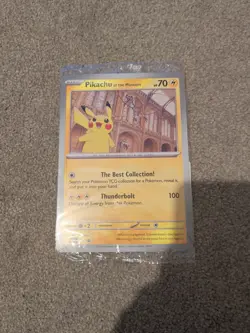 Pokemon TCG Pikachu At The Museum SEALED Promo Card Jumbo - Image 3
