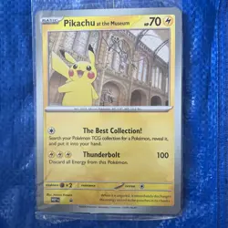 Pokemon - Pikachu at the Museum - Jumbo Promo Card - New Sealed - Image 1