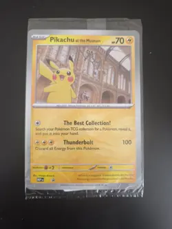 Pokemon Pikachu At The Museum x Natural History Museum Sealed Jumbo Promo Card - Image 1