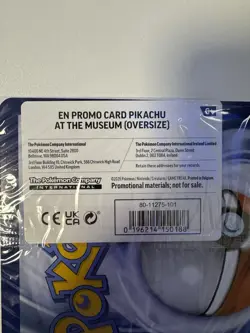 Pokemon | Pikachu At The Museum Jumbo Promo card - Brand New & Sealed - Image 4