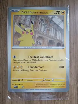 Pikachu At The Museum Rare Promo Jumbo Pokemon Card SEALED original packaging. - Image 1