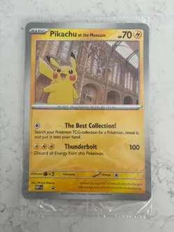 Pokemon TCG Pikachu At The Museum - Jumbo Promo Card UK Exclusive - NEW / Sealed - Image 1