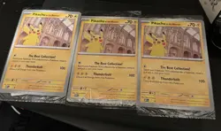Pokemon TCG Pikachu At The Museum Promo Jumbo Card Sealed X 3 - Image 1