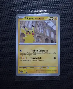 Pokemon Pikachu at the Museum Oversize Jumbo Card Promo New and Sealed - Image 1