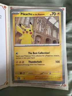 Pokemon Pikachu at the Museum (Sealed) Jumbo Promo Card - Image 1