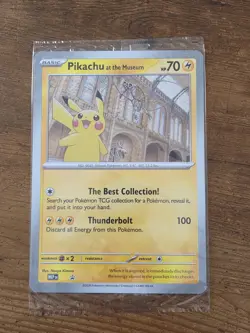 Pokemon Pikachu At The Museum - Jumbo Promo Card - Brand New And Sealed - Image 1