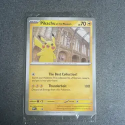 Pokemon TCG Pikachu At The Museum Promo JUMBO card SEALED Mint - Image 1