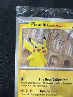 Pokemon TCG Pikachu At The Museum Promo Card Sealed Jumbo Card New - Image 2
