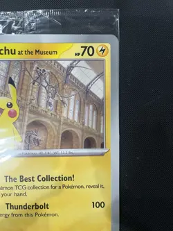 Pokemon TCG Pikachu At The Museum Promo Card Sealed Jumbo Card New - Image 3