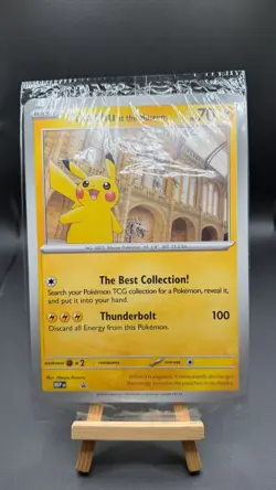 Pokemon TCG: Pikachu At The Museum Jumbo Promo Card - Brand New & Sealed - Image 1