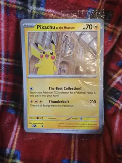 Pokemon TGC "Pikachu At The Museum" Jumbo Promo Card New & Sealed⚡ - Image 1