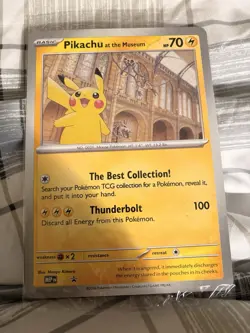 Pokemon TCG Pikachu At The Museum Jumbo Promo Card. Sealed - Image 1
