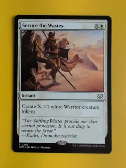 Secure the Wastes. MOC rare Instant Magic the Gathering Card. - Image 1