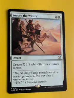 Secure the Wastes. MOC rare Instant Magic the Gathering Card. - Image 3