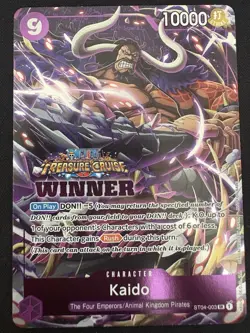 Kaido Treasure Cruise Winner ST04-003 One Piece Promo Prize Card - Image 1