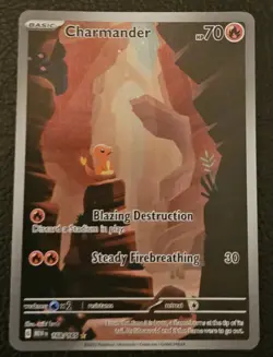 Pokemon TCG Scarlet & Violet Charmander Holo Card 168/165 NM/M Condition - Image 1