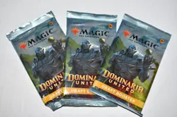 DMU MTG DOMINARIA United Draft Booster Packs Lot of 3 Sealed Magic The Gathering - Image 1