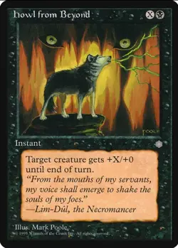 X 1 Howl from Beyond NM-M Ice Age 1995 MTG Magic The Gathering - Image 1