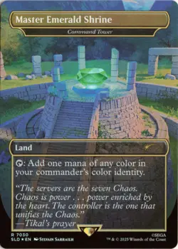 Master Emerald Shrine - Command Tower (Rainbow Foil) 7030 SLD Secret Lair NM - Image 1