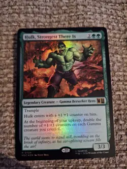 Hulk, Strongest There Is Foil Marvel Super Heroes Mtg Nm 0724 - Image 1