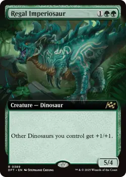 Regal Imperiosaur Extended Art 0389 MTG Aetherdrift Rare NP - Image 1