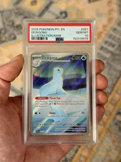 2025 Pokemon Phantasmal Flames Dewgong Illustration Rare 097/094 PSA 10 Gem Mint - Image 1