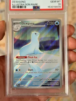 2025 Pokemon Phantasmal Flames Dewgong Illustration Rare 097/094 PSA 10 Gem Mint - Image 2