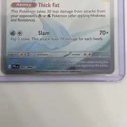 Pokemon TCG Dewgong 097/094 Phantasmal Flames Illustration Rare NM - Image 3
