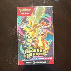 Pokemon TCG Mega Evolution: Ascended Heroes Booster Bundle 6 Packs English - Image 1