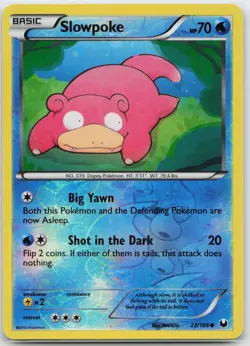 Slowpoke Common Dark Explorers 23/108 Pokemon TCG - Image 1