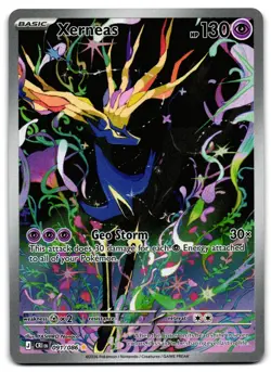 Xerneas 091/086 - 🌊 Chaos Rising Illustration Rare Pokemon TCG Holo 🖤 - NM - Image 1