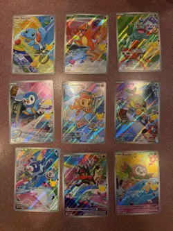 Pokemon First Partner Illustration Rare Collection Series 1 Promo set - Image 1