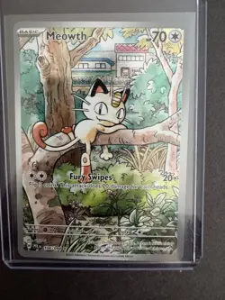The Pokemon Company Meowth Me02: Phantasmal Flames 106/094 IR Holo 70HP Eng - Image 1