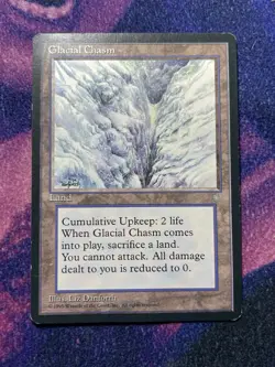 MTG Ice Age Glacial Chasm MP - Magic the Gathering - Image 1