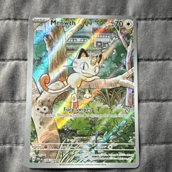 The Pokemon Company Meowth 106/094 Me02 Phantasmal Flames Illustration Rare Holo - Image 1