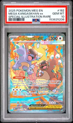 2025 POKEMON MEG EN-MEGA EVOLUTION #182 MEGA KANGASKHAN EX PSA 10 - Image 1