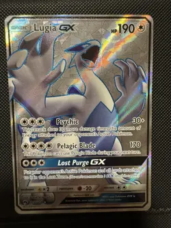 Lugia GX 207/214 Full Art Pokemon Sun & Moon Lost Thunder Near Mint - Image 1