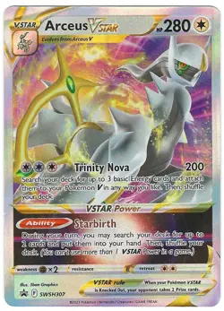 Pokemon Sword & Shield Promo Full Art Arceus VSTAR SWSH307 - Near Mint (NM) - Image 1