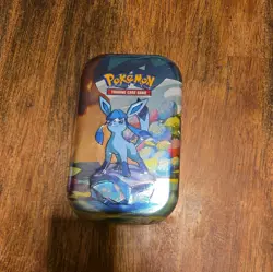 Pokemon TCG 2025 Prismatic Evolutions Mini Tin Glaceon - Image 1