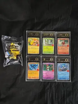 2025 Pokemon Pikachu 020/M-P McDonald’s Promo JPN 10 GEM MINT LOT & Promo toy - Image 1