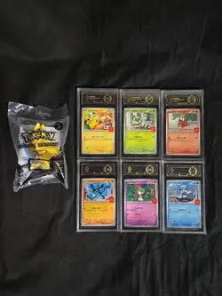 2025 Pokemon Pikachu 020/M-P McDonald’s Promo JPN 10 GEM MINT LOT & Promo toy - Image 3