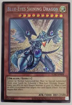 Yugioh Blue-Eyes Shining Dragon LCKC-EN008 Secret Rare 1st Ed NM - Image 1