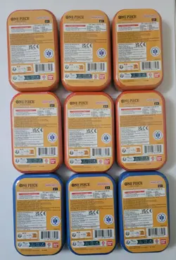 LOT of (9) One Piece Vol. 2 Mini Tins English Sealed - 3 Complete SET w Luffy - Image 2