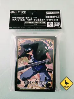 Bandai One Piece TCG - Official Deck Sleeves Vol. 2 - SABO (70 Sleeves) -New - Image 1