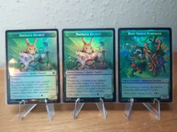 3x MTG Bloomburrow Food Tokens Double Sided Foil NM - Image 2