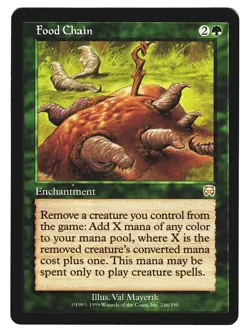 Magic The Gathering MTG - MERCADIAN MASQUES 1999 MMQ - #246 Food Chain x1 LP NM - Image 1