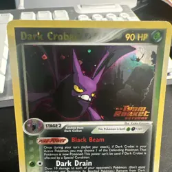 Dark Crobat 3/109 Vintage Holo Rare Stamped Reverse Pokemon Ex Rocket Returns LP - Image 2