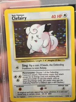 Pokemon Base Set Unlimited Clefairy - Holo 5/102 PSA 9 - Image 2