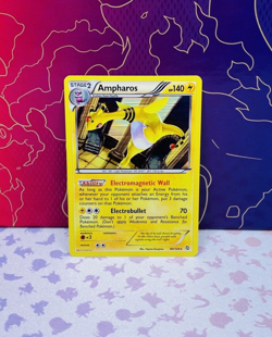 Pokemon TCG Ampharos 40/124 Holo Dragons Exalted NM 2012 - Image 1