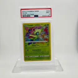 2020 Pokemon SWSH Vivid Voltage Celebi Amazing Rare #009 PSA 9 - Image 1